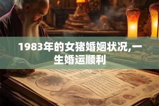 1983年的女猪婚姻状况,一生婚运顺利