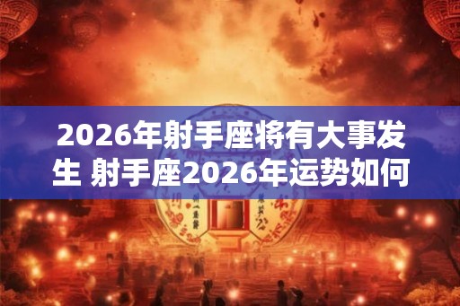 2026年射手座将有大事发生 射手座2026年运势如何