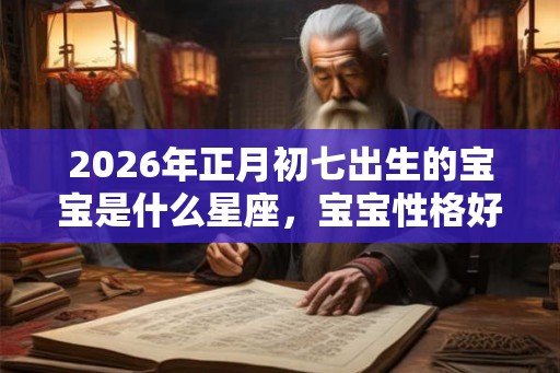 2026年正月初七出生的宝宝是什么星座,宝宝性格好不好? 2026年正月初七出生的宝宝是什么星座,宝宝性格好不好?