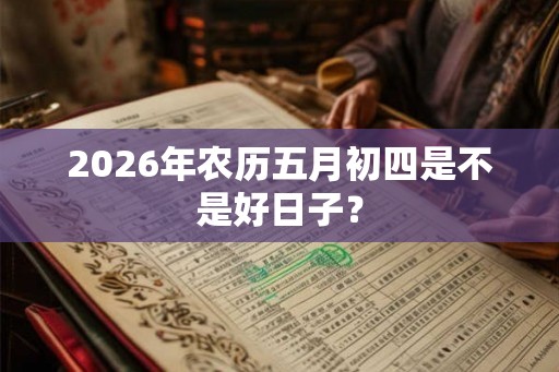 2026年农历五月初四是不是好日子？