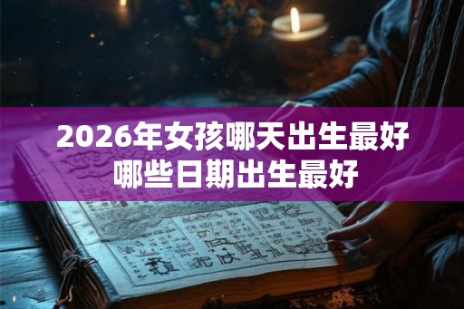 2026年女孩哪天出生最好 哪些日期出生最好