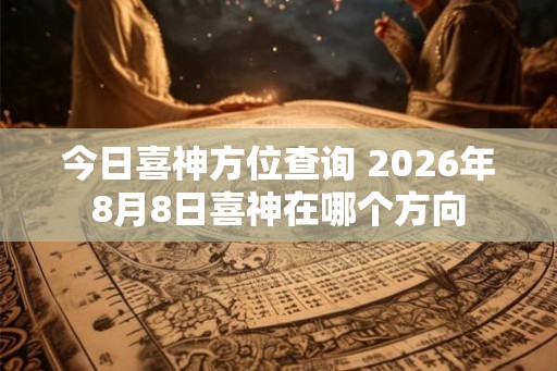 今日喜神方位查询 2026年8月8日喜神在哪个方向