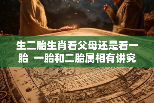 生二胎生肖看父母还是看一胎  一胎和二胎属相有讲究吗