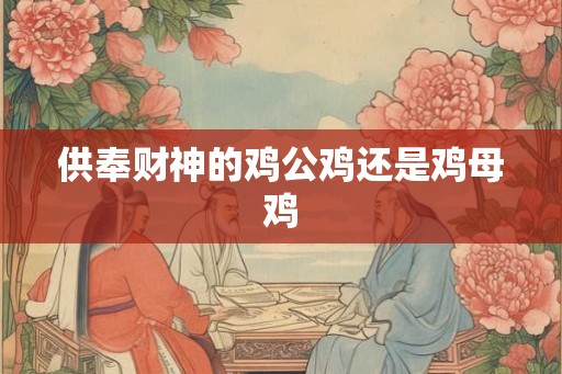 供奉财神的鸡公鸡还是鸡母鸡