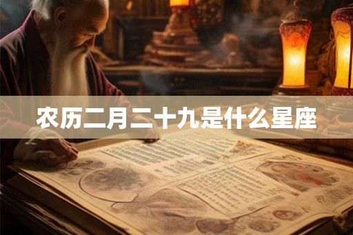 农历二月二十九是什么星座