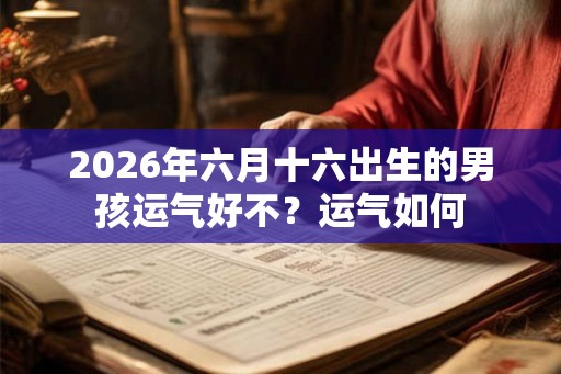 2026年六月十六出生的男孩运气好不?运气如何 2026年六月十六出生的男孩运气好不?运气如何