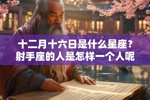 十二月十六日是什么星座？射手座的人是怎样一个人呢？