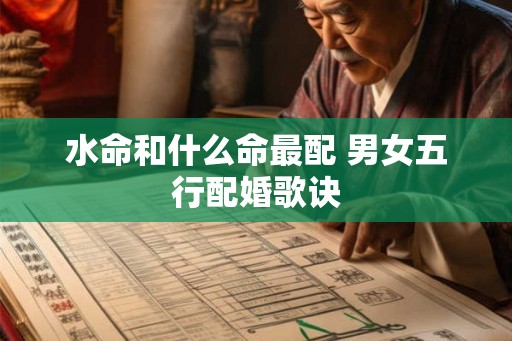 水命和什么命最配 男女五行配婚歌诀