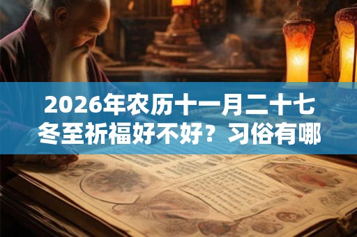 2026年农历十一月二十七冬至祈福好不好？习俗有哪些？