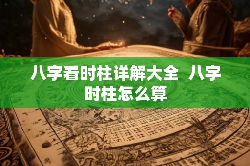 八字看时柱详解大全 八字时柱怎么算 八字看时柱详解大全 八字时柱怎么算