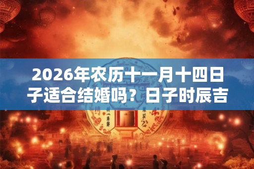 2026年农历十一月十四日子适合结婚吗？日子时辰吉凶？