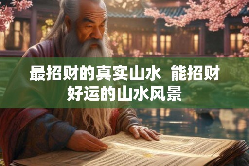 最招财的真实山水  能招财好运的山水风景