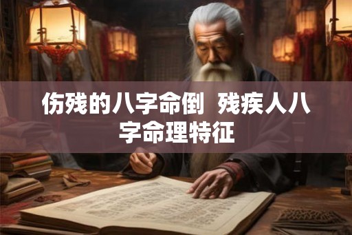 伤残的八字命倒  残疾人八字命理特征