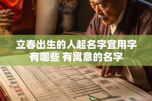 立春出生的人起名字宜用字有哪些 有寓意的名字 立春出生的人起名字宜用字有哪些 有寓意的名字