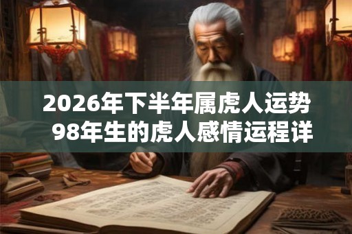 2026年下半年属虎人运势 98年生的虎人感情运程详解 2026年下半年属虎人运势 98年生的虎人感情运程详解