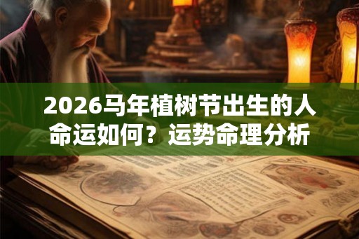 2026马年植树节出生的人命运如何？运势命理分析