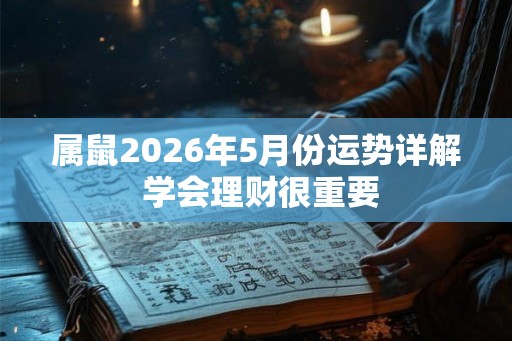 属鼠2026年5月份运势详解 学会理财很重要