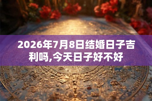 2026年7月8日结婚日子吉利吗,今天日子好不好