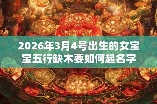 2026年3月4号出生的女宝宝五行缺木要如何起名字 2026年3月4号出生的女宝宝五行缺木要如何起名字