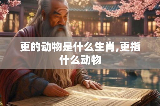 更的动物是什么生肖,更指什么动物 更的动物是什么生肖,更指什么动物