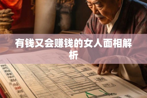 有钱又会赚钱的女人面相解析