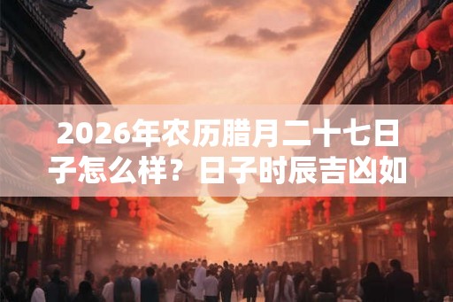 2026年农历腊月二十七日子怎么样？日子时辰吉凶如何？