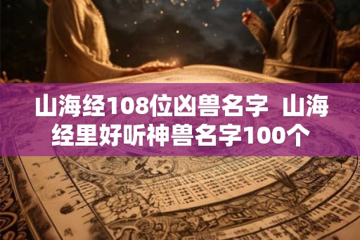 山海经108位凶兽名字 山海经里好听神兽名字100个 山海经108位凶兽名字 山海经里好听神兽名字100个