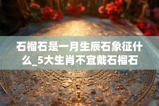 石榴石是一月生辰石象征什么_5大生肖不宜戴石榴石