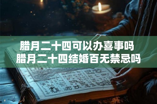 腊月二十四可以办喜事吗 腊月二十四结婚百无禁忌吗