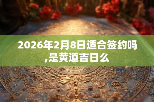 2026年2月8日适合签约吗,是黄道吉日么