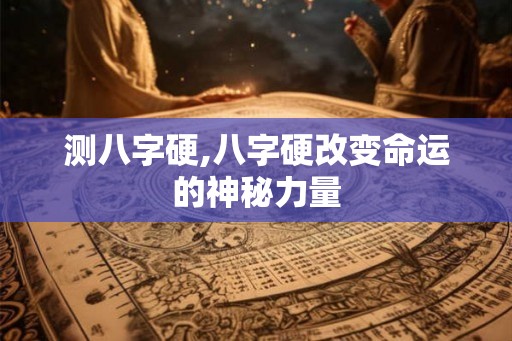 测八字硬,八字硬改变命运的神秘力量