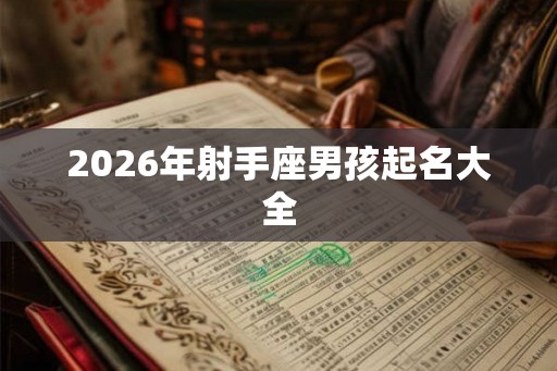 2026年射手座男孩起名大全