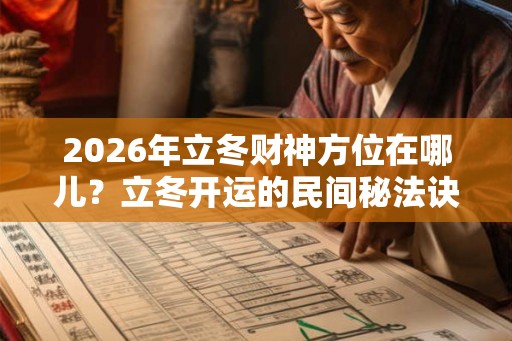 2026年立冬财神方位在哪儿？立冬开运的民间秘法诀窍