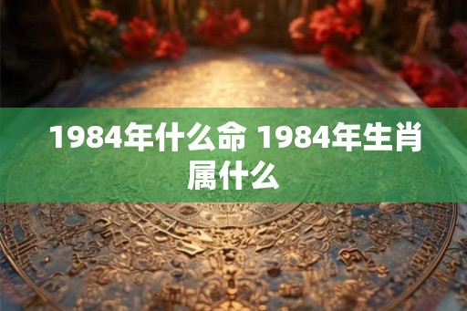 1984年什么命 1984年生肖属什么