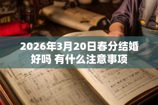 2026年3月20日春分结婚好吗 有什么注意事项