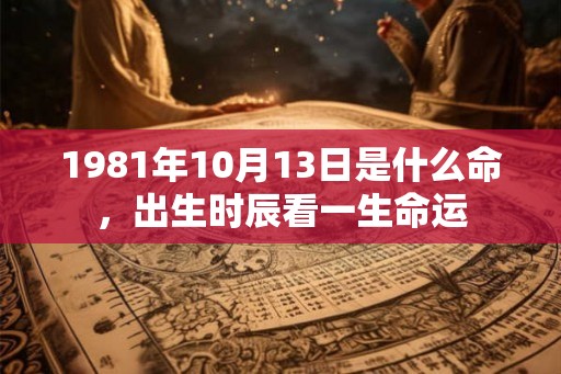 1981年10月13日是什么命，出生时辰看一生命运