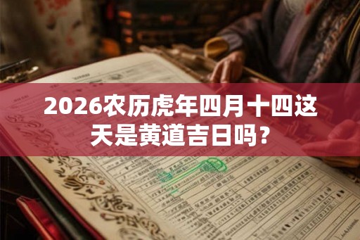 2026农历虎年四月十四这天是黄道吉日吗？