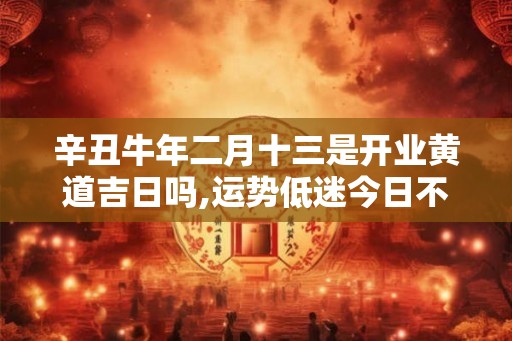 辛丑牛年二月十三是开业黄道吉日吗,运势低迷今日不是