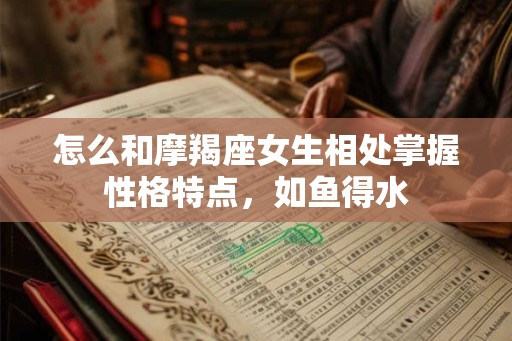 怎么和摩羯座女生相处掌握性格特点，如鱼得水