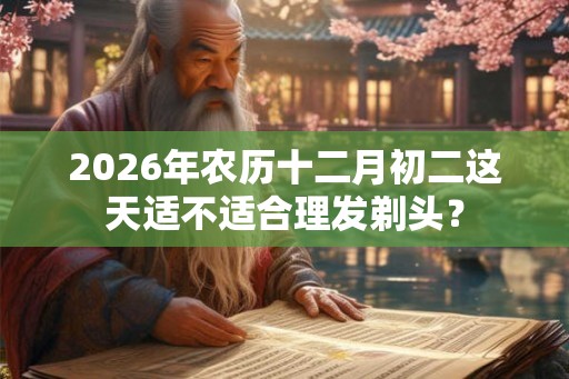 2026年农历十二月初二这天适不适合理发剃头？