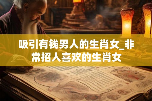 吸引有钱男人的生肖女_非常招人喜欢的生肖女