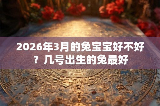 2026年3月的兔宝宝好不好？几号出生的兔最好
