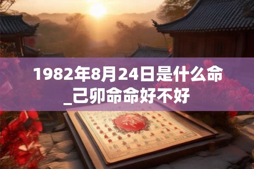 1982年8月24日是什么命_己卯命命好不好 1982年8月24日是什么命_己卯命命好不好
