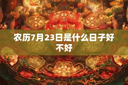农历7月23日是什么日子好不好 农历7月23日是什么日子好不好