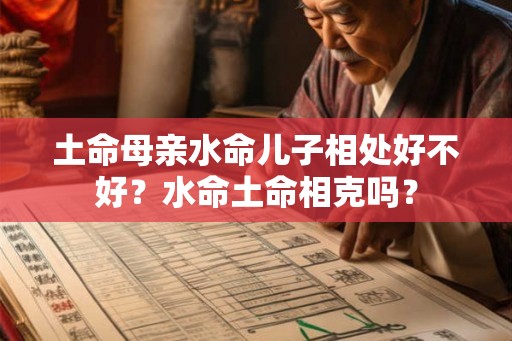 土命母亲水命儿子相处好不好？水命土命相克吗？