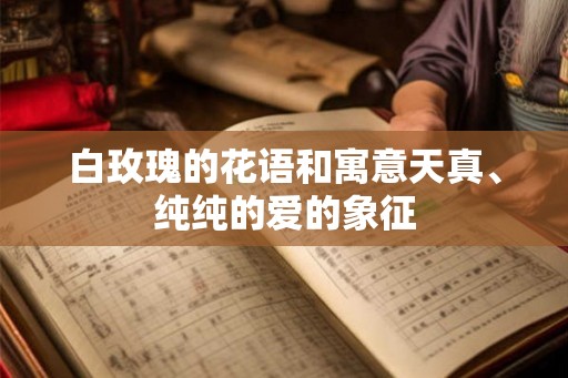 白玫瑰的花语和寓意天真、纯纯的爱的象征