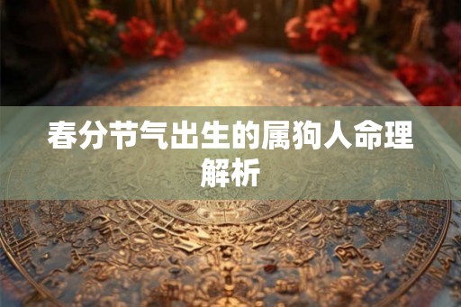 春分节气出生的属狗人命理解析