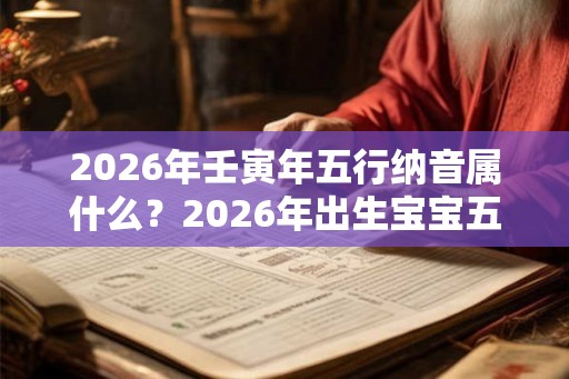 2026年壬寅年五行纳音属什么？2026年出生宝宝五行起名