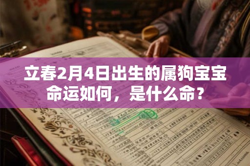 立春2月4日出生的属狗宝宝命运如何，是什么命？