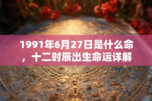 1991年6月27日是什么命，十二时辰出生命运详解
